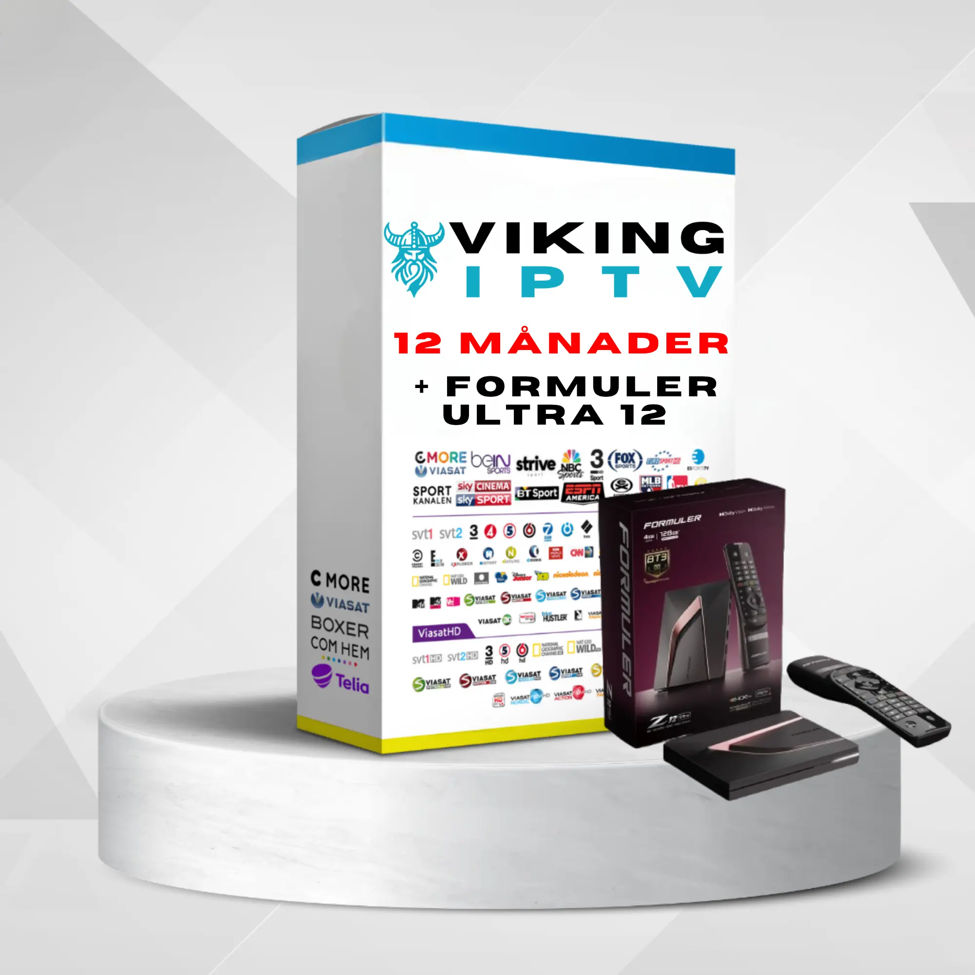 12 Månaders IPTV Abonnemang + Formuler Z12 ULTRA